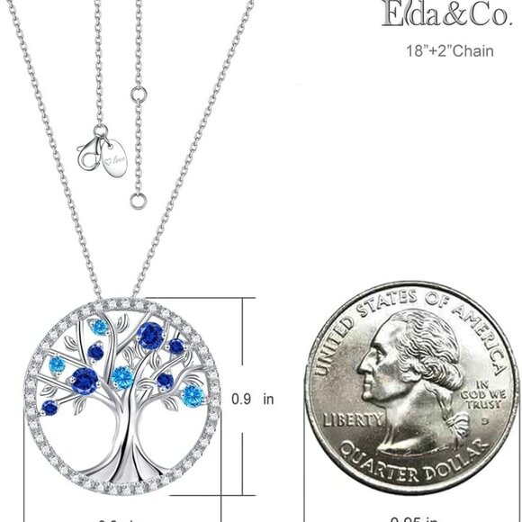 Tree of Life Jewelry for Women Birthday Gifts for Wife Mom August September Birt - Picture 6 of 7